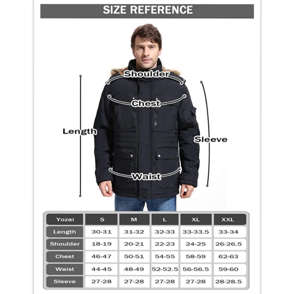 New - Yozai 9 Pocket Winter Jacket - Picture 15 of 16